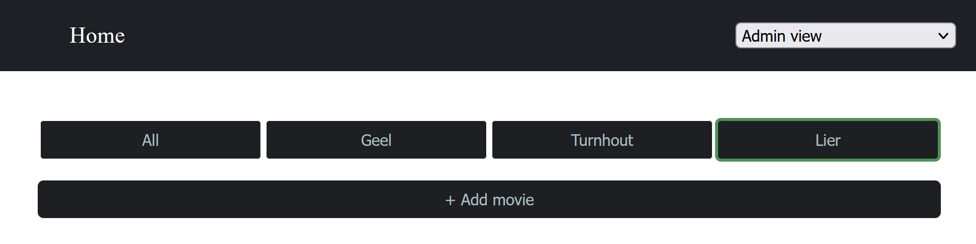 Formulier voor het aanmaken van een film