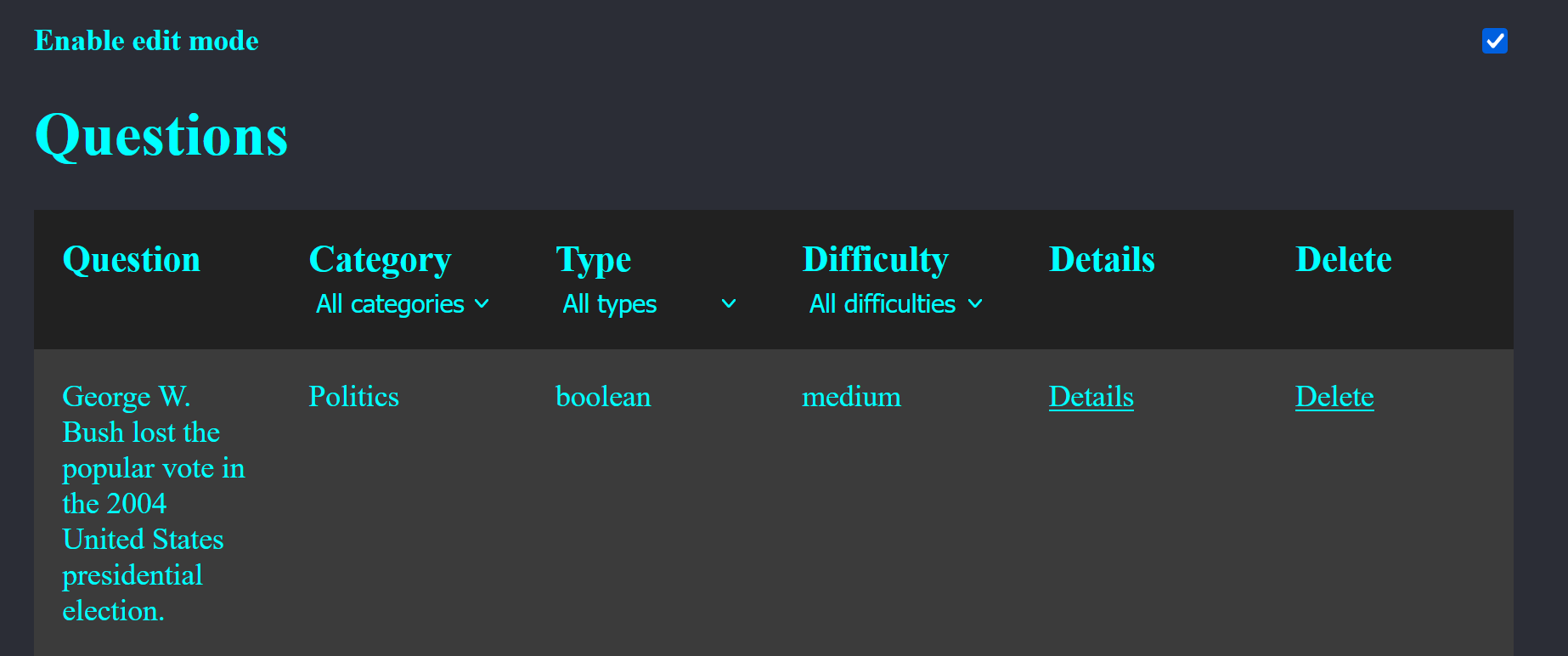 Context op de homepagina