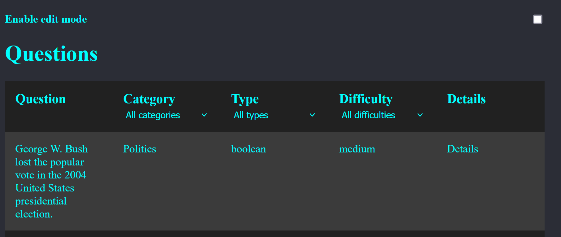 Context uit op de homepagina