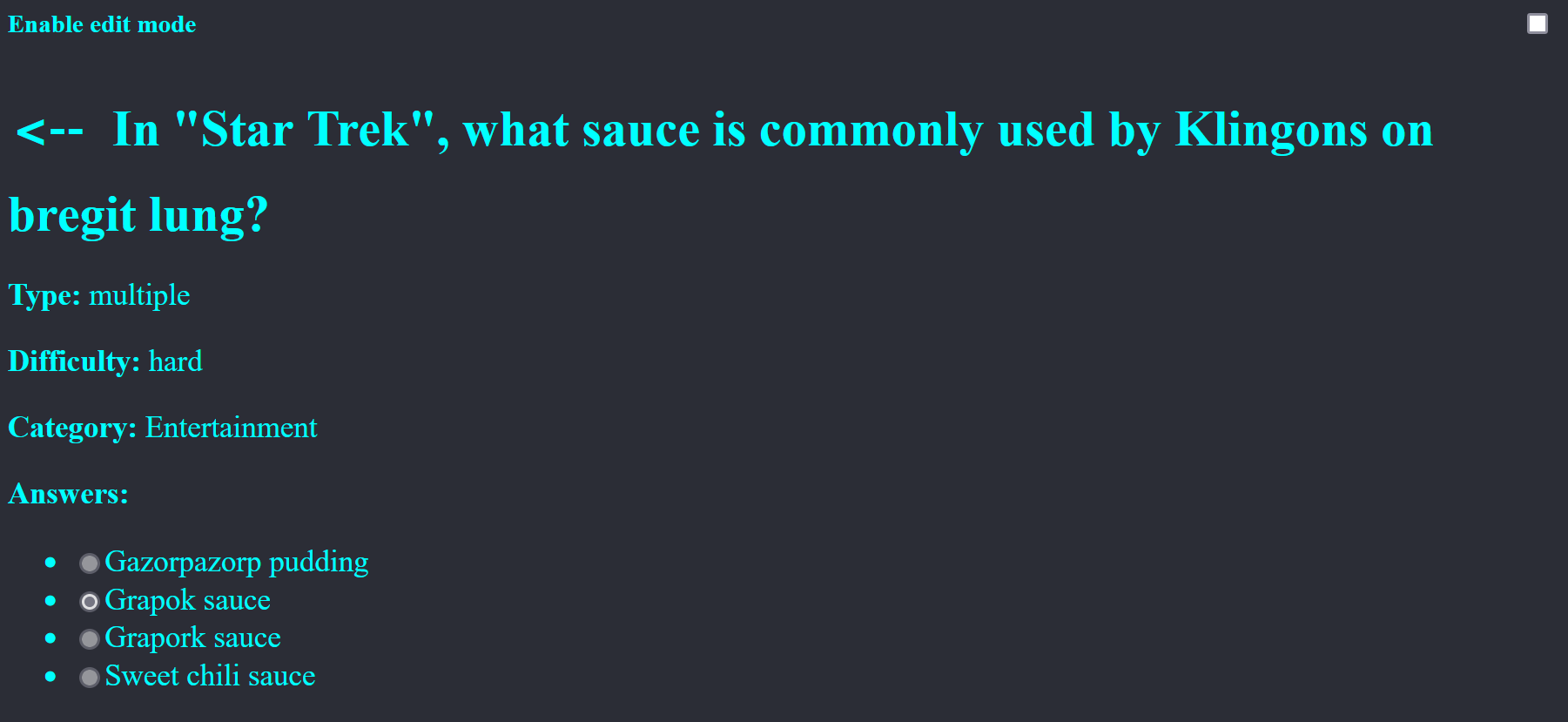 Context uit op de detailpagina