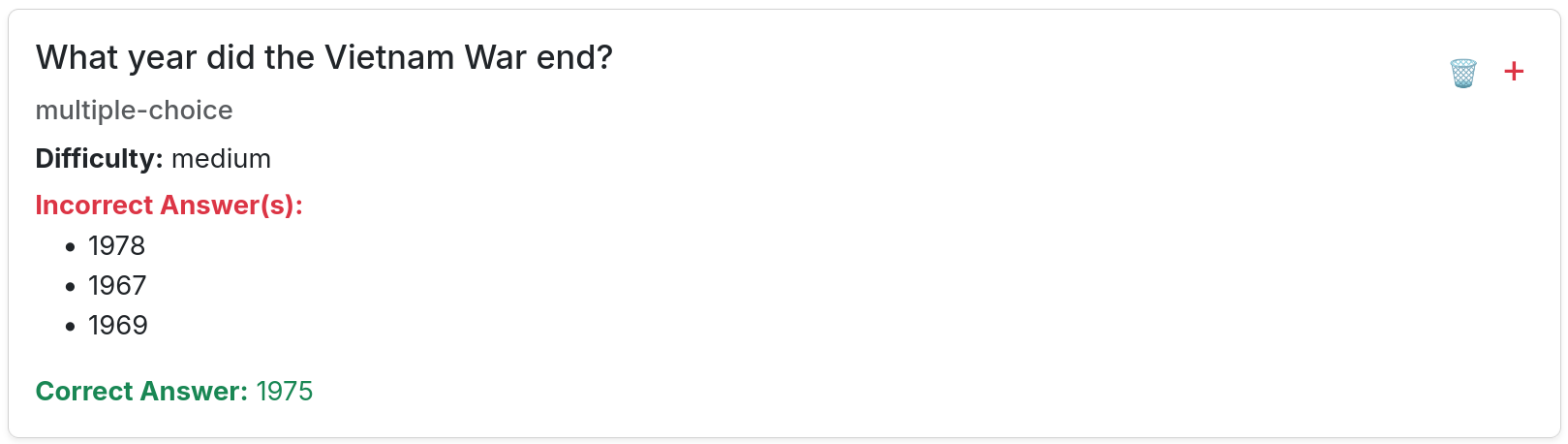 Niet toegevoegde vraag