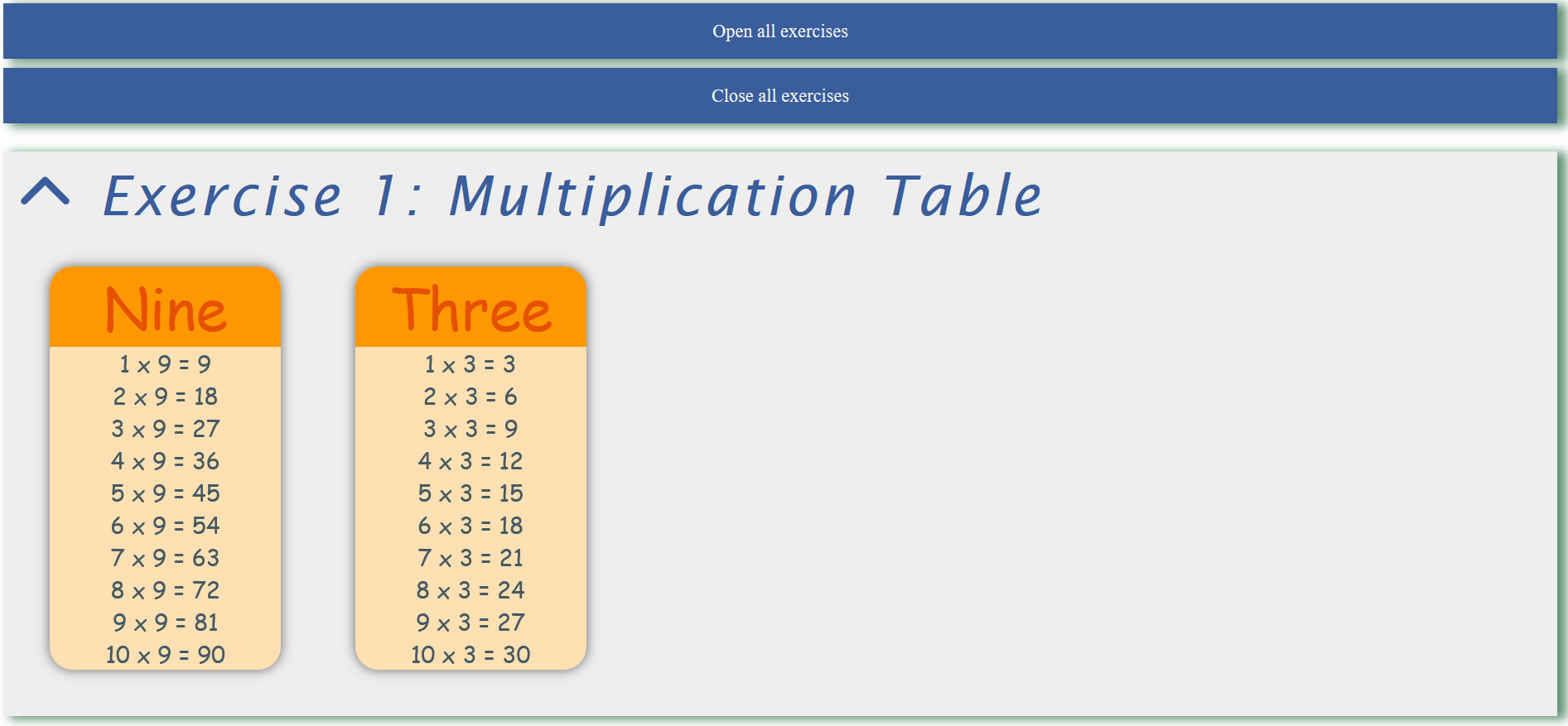 Knoppen om alles te openen/sluiten