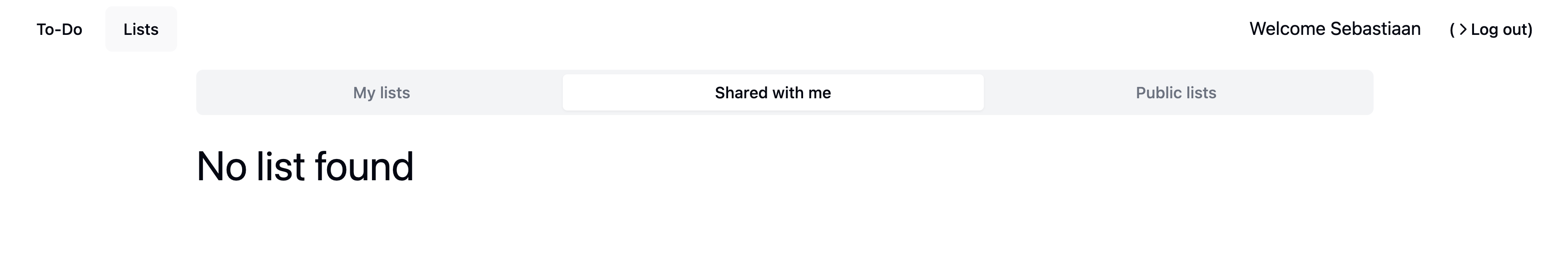 To-Do lijsten - Gedeeld met mij