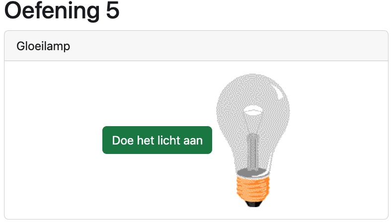 Oefening 5: Licht uit