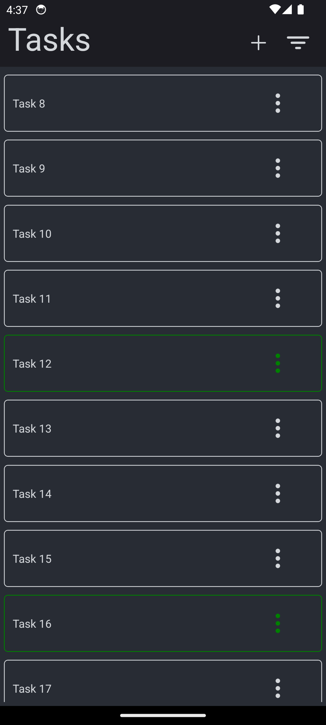 Meerdere iconen in de header