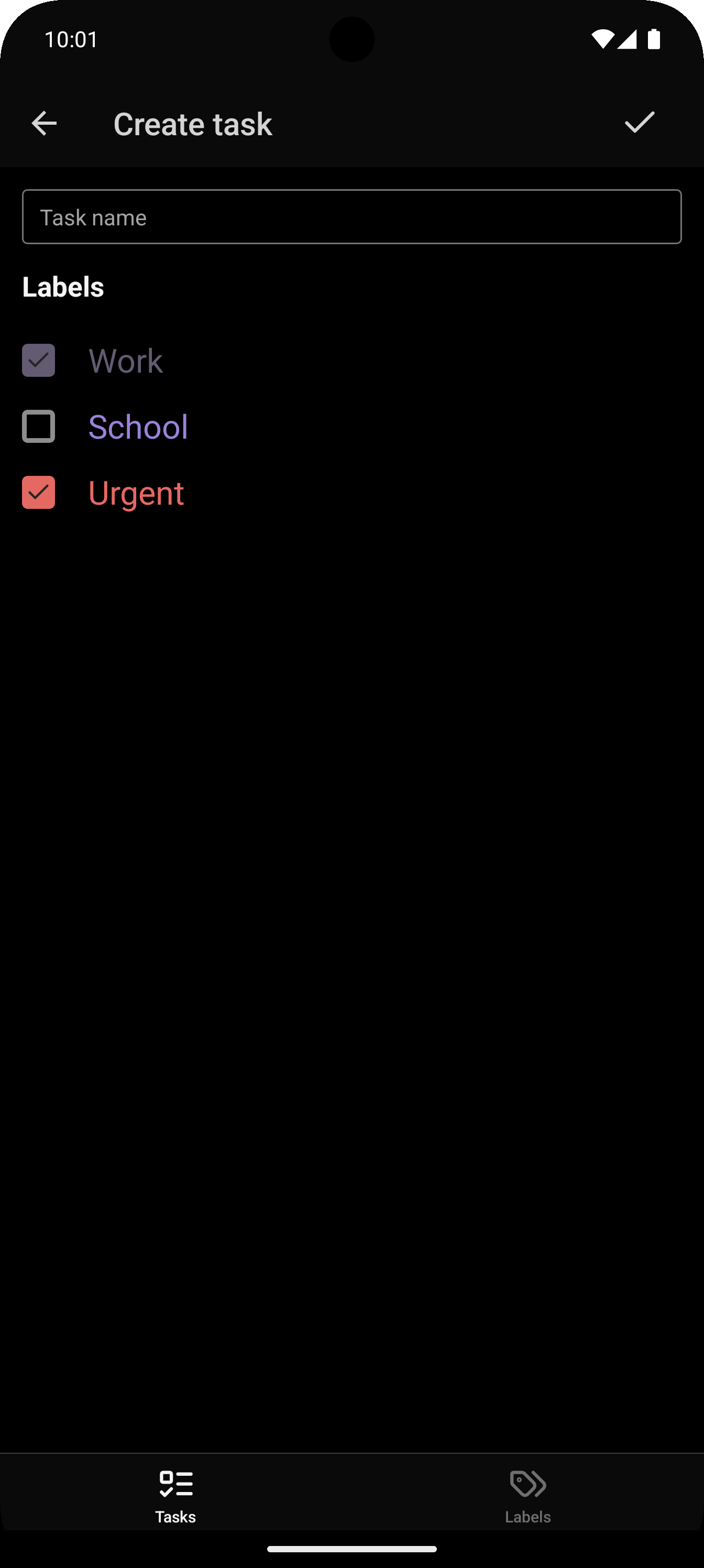 Detailpagina met labels