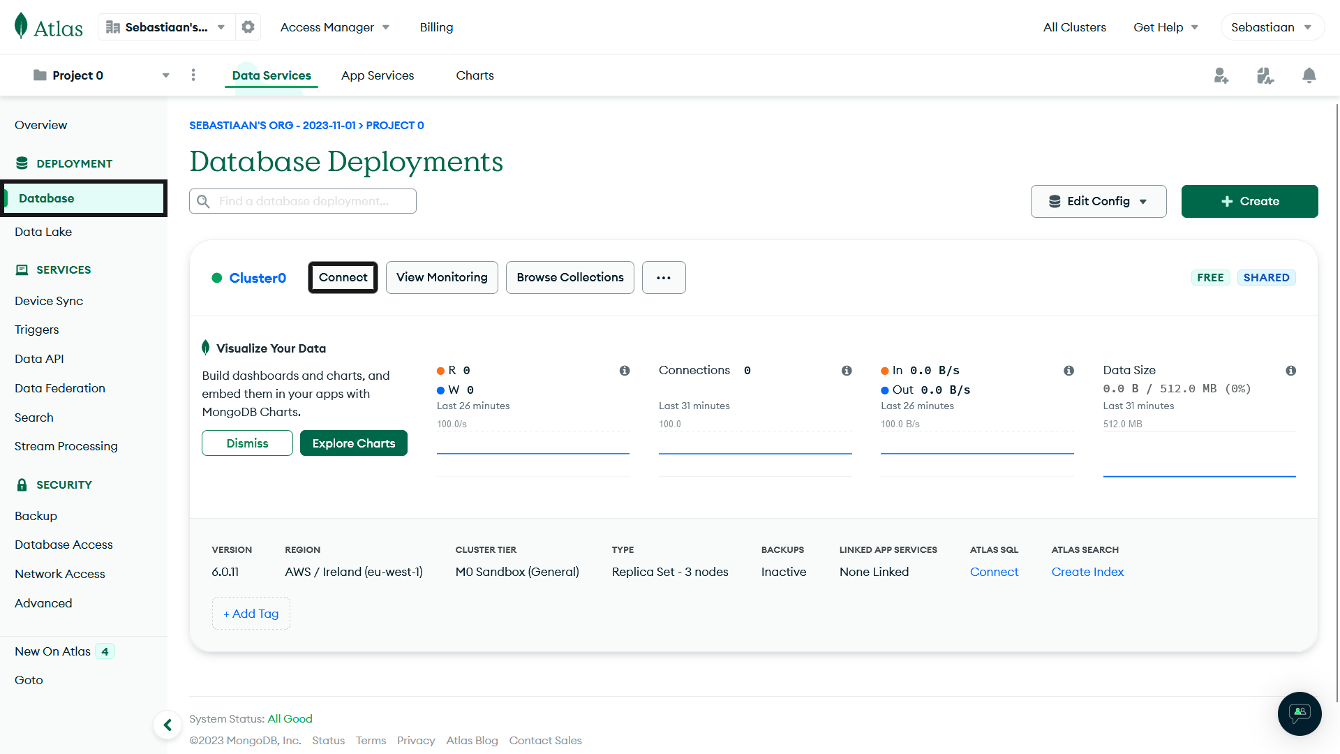 MongoDB Atlas - IP Adressen