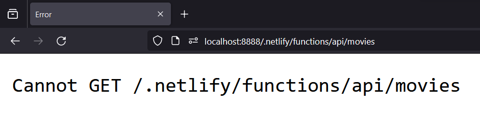 Error in de GET /movies route