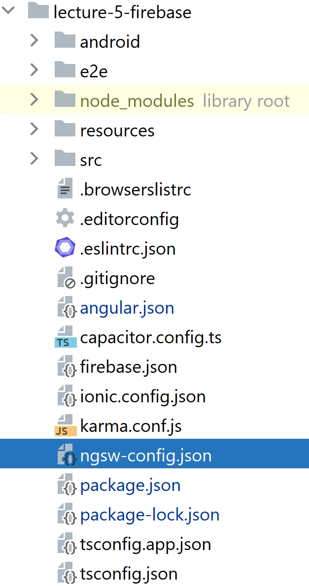 Angular Service Worker Configuration