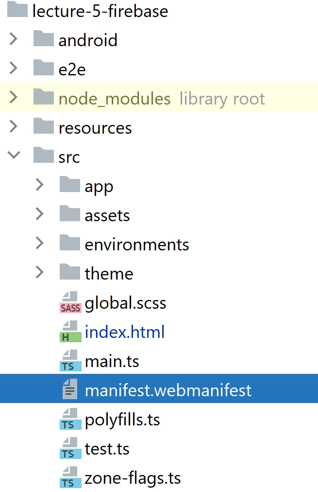 Web app manifest