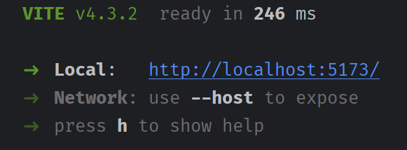 Vite dev server