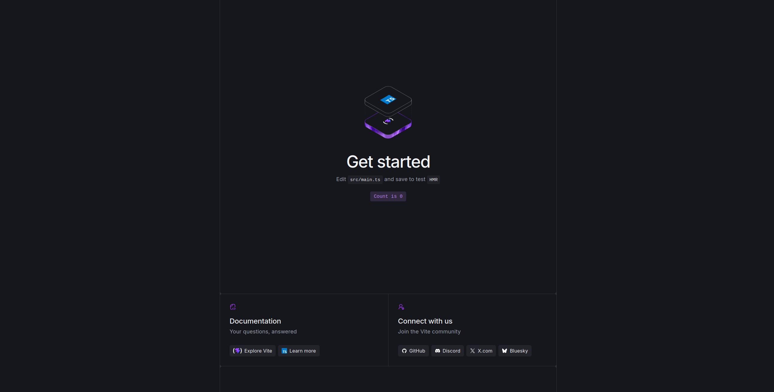 De Vite Vanilla TypeScript template
