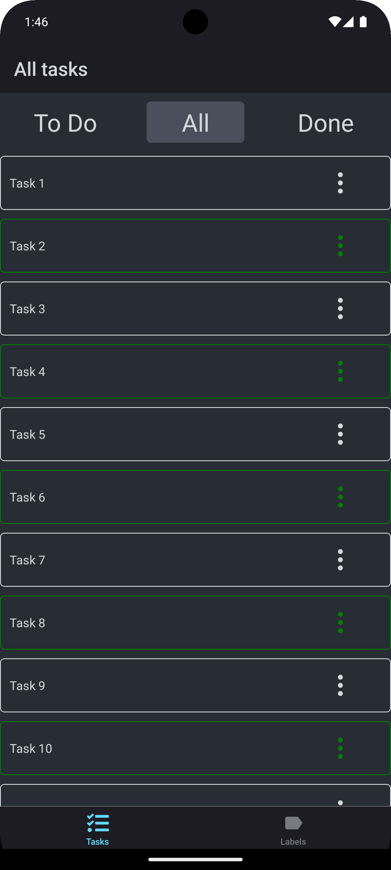 Slechts één header